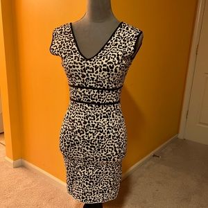 Bcbg MaxAzria leopard print bodycon dress NWT